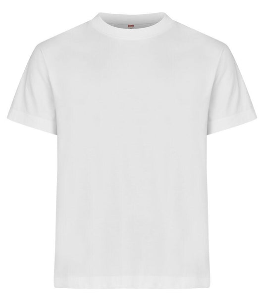 T-Shirt Clique Oversize Bianco 200 gr Taglie Forti