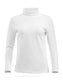 Dolcevita Ezel Bianco Maglioncino Collo Alto Donna Puro Cotone