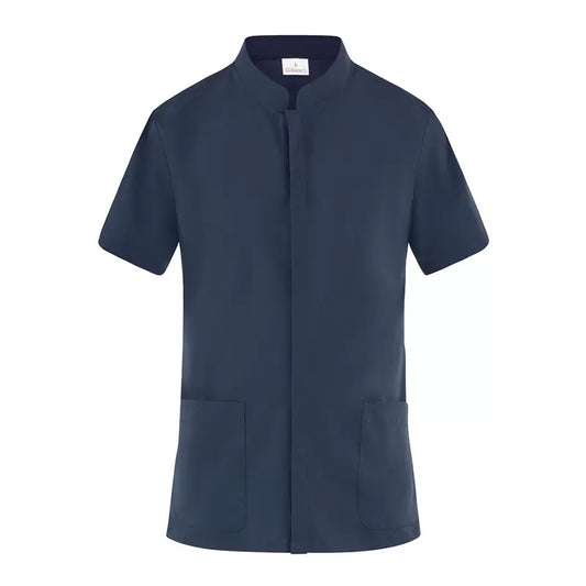 Casacca Ruben Blu Giacca Cuoco No Stiro Microfibra Traspirante