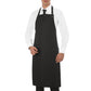 Grembiule Anversa Nero Strong Tessuto Canvas Grembiule Pettorina Cameriere Cuoco