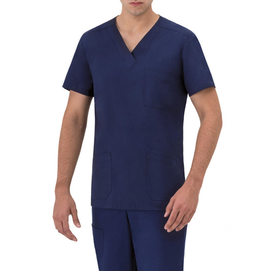 Casacca Giuliano Blu Casacca a V No Stiro Traspirante Infermiere Medico Dentista