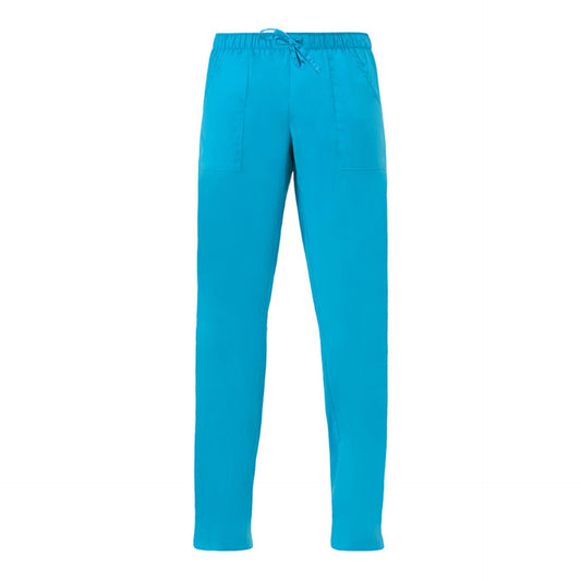 Pantalone Chicago Tg. L Turchese Azzurro  Facile Stiro Pantalone Medicale