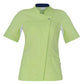 Casacca Giada Pistacchio Tencel Casacca Donna Manica Corta Medicale No Stiro Antibatterico