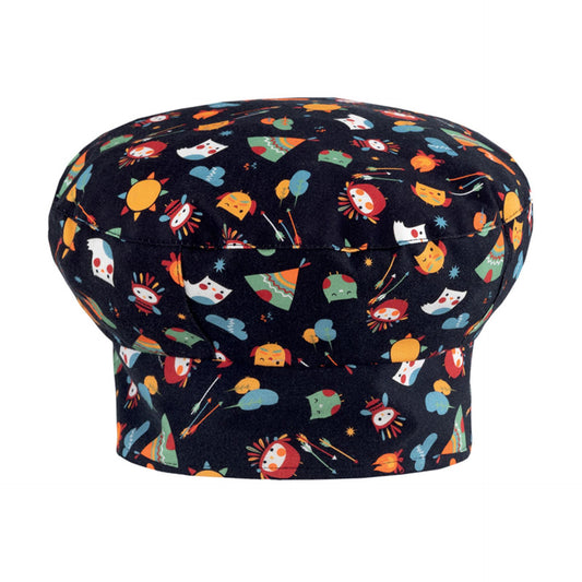 Cappello Monet Gufi Indiani Cappello Cuoco con Velcro Fantasia Maialini Idea Regalo