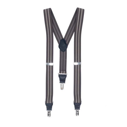 Bretelle Rigate Marrone Bretelle Elastiche Cameriere