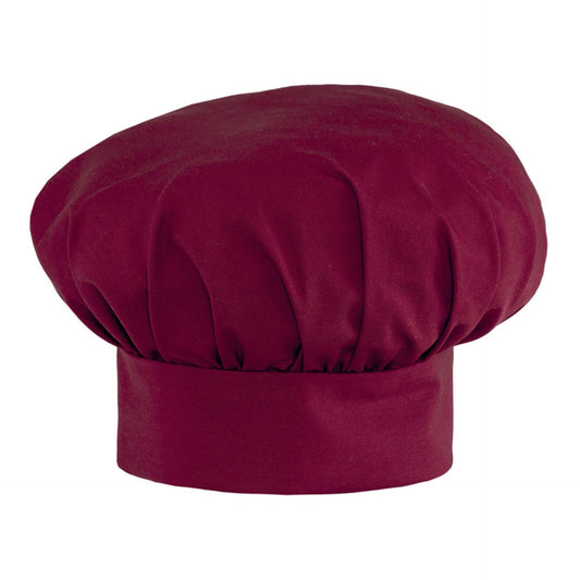 Cappello Toque Bordeaux Copricapo Regolabile Chef