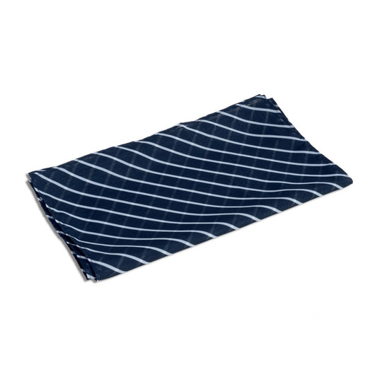 Foulard Blu Rigato 35x140