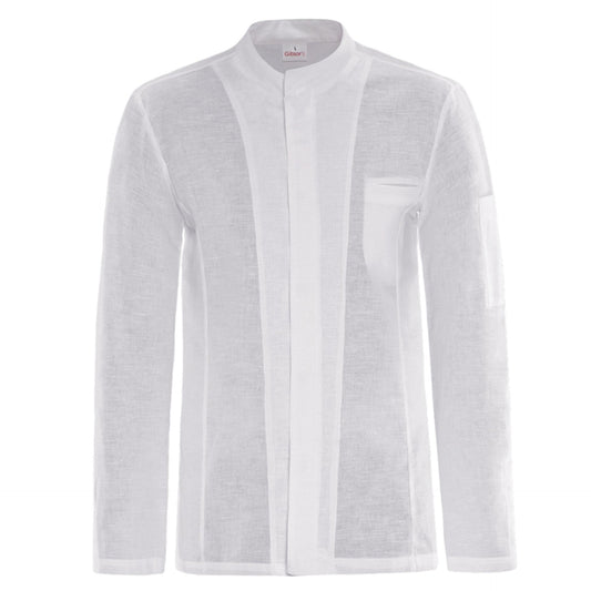 Giacca Cuoco Narciso Bianco Taglia M in Lino Giacca Cuoco fibra naturale