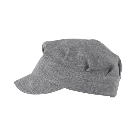 Cappello Tommy Grigio Finto Lino Cappellino con Visiera Banconiere Commessa