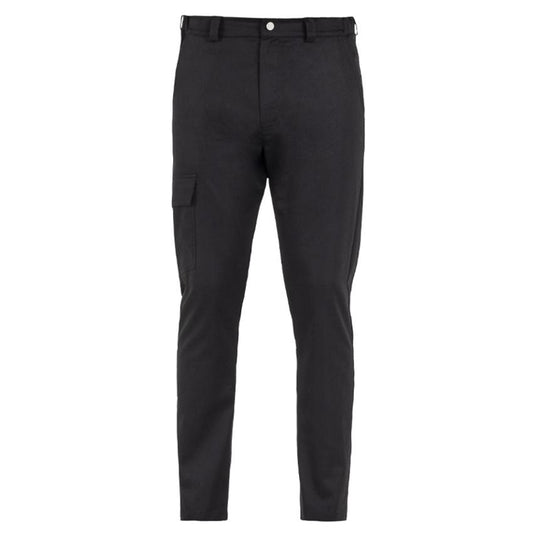 Pantalone Darko Nero Pantalone Elasticizzato Cuoco Cameriere con Tascone Elasticizzato