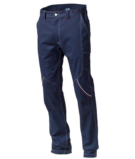 Pantalone Boston Blu Stretch Pantalone da Lavoro Elasticizzato Magazziniere Meccanico Elettricitsta Gommista