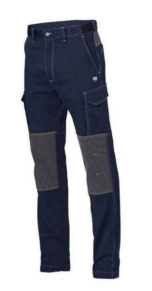 Pantalone Montreal Blu Uomo Elasticizzato Pantalone con Rinforzi da Lavoro