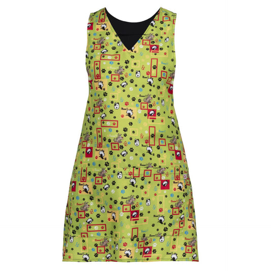 Copriabito London Fantasia Cane&Gatto Smanicato Donna No Stiro Stampato