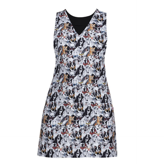 Copriabito London Fantasia Cani Smanicato Donna No Stiro Stampato