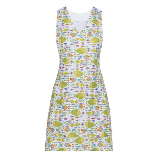 Copriabito London Fantasia Pesci Smanicato Donna No Stiro Stampato