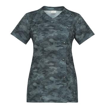 Casacca Donna Alina Fantasia Pixel Camouflage Manica Corta Tessuto in Rete Traspirante casacca Donna Mimetico Tessuto Elasticizzato