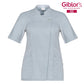 Casacca Donna Giada Grigio Manica Corta Traspirante Casacca Medicale