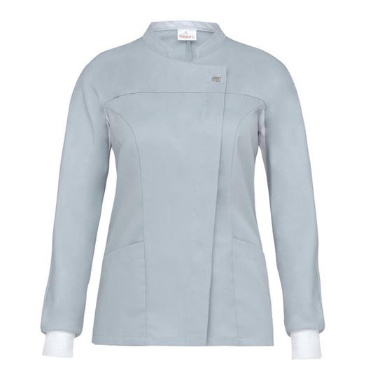 Casacca Giada Grigio Casacca Medicale Donna Tencel No Stiro Antibatterico