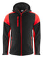 Giacca Softshell Nero Rosso Giacca Ecosostenibile Antivento Traspirante Impermeabile