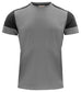 T-shirt Bicolore Prime Grigio Nero Maglietta Misto Cotone Organico Poliestere Riciclato Ecosostenibile