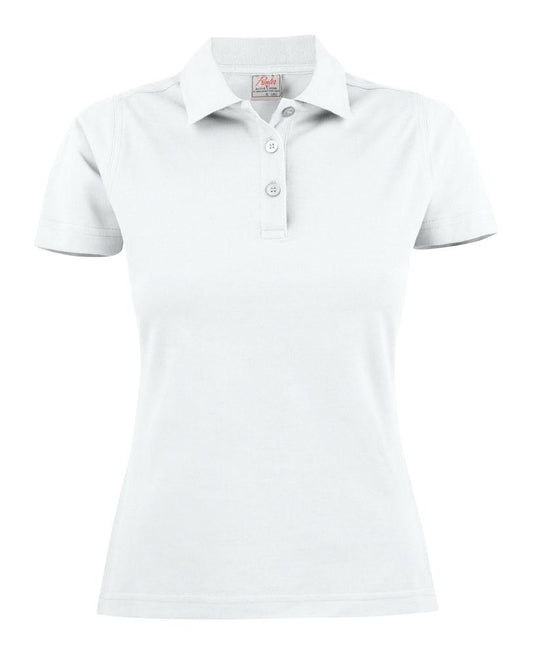 Polo Surf Lady Bianco Polo Donna Cotone Manica Corta