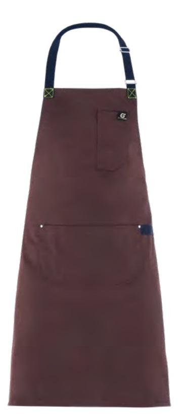 Grembiule Jersey Marrone Grembiule Cuoco Regolabile con Pettorina