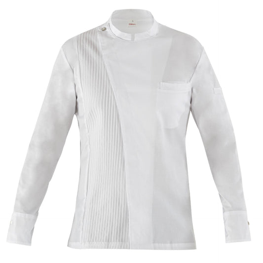 Giacca Unique Cesare Bianco Giacca Cuoco Tencel Elastcizzata