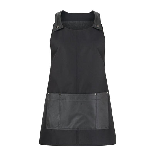 Scamiciato Serena Nero Casacca Senza Maniche Idrorepellente Parruchiera Estetista