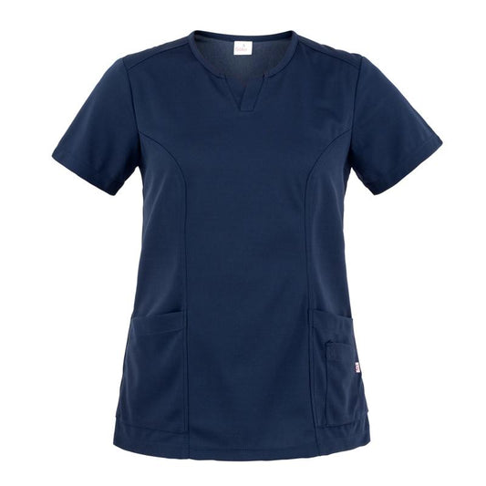Casacca Donna Erika Blu Traspirante in Rete Elasticizzata Casacca Estetista Casacca Parrucchiera