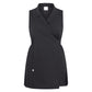 Scamiciato Allegra Nero Abito Kimono Donna Elasticizzato Estetista Parrucchiera