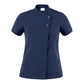 Giacca Megan Blu casacca Donna Manica Corta No Stiro Elasticizzata Traspirante Superleggera