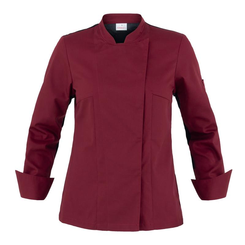 Giacca Agata Bordeaux Giacca Cuoca con Rete Traspirante Elasticizzata