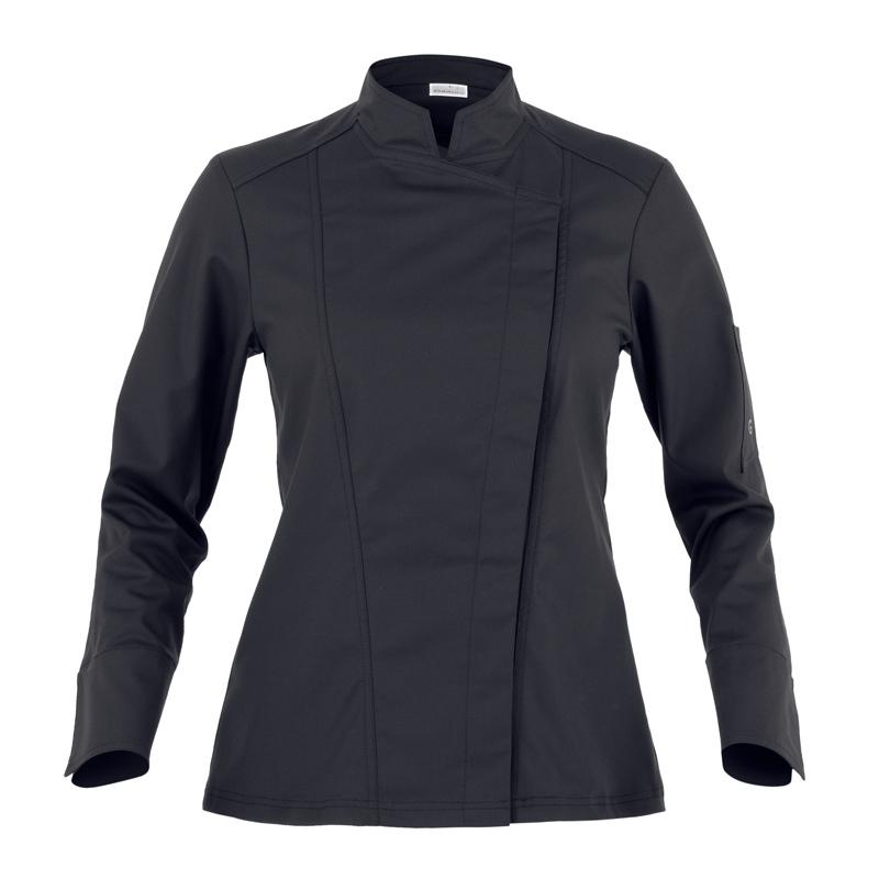 Giacca Bridget Nero Giacca Cuoco Traspirante Elasticizzata No Stiro