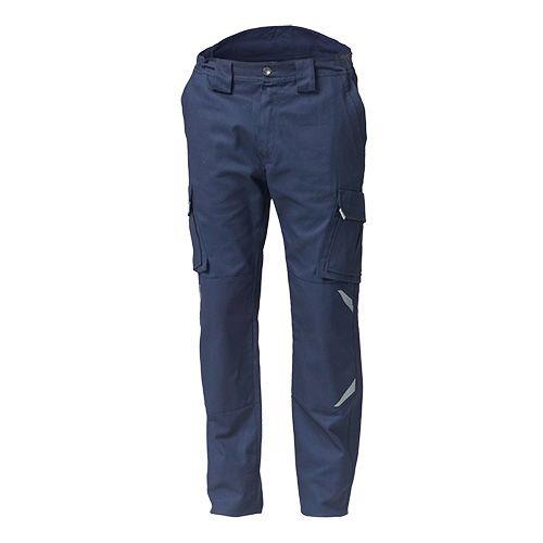 Pantalone Task 2 Blu Pantalone da Lavoro con Tasconi Elasticizzato