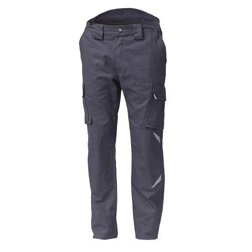 Pantalone Task 2 Grigio Pantalone da Lavoro con Tasconi Elasticizzato