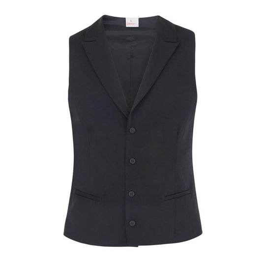 Gilet Giulio Nero Gilet Uomo Collo Scialle