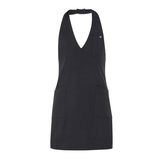 Grembiule Bilbao Nero Grembiule Donna con Pettorina Elasticizzato