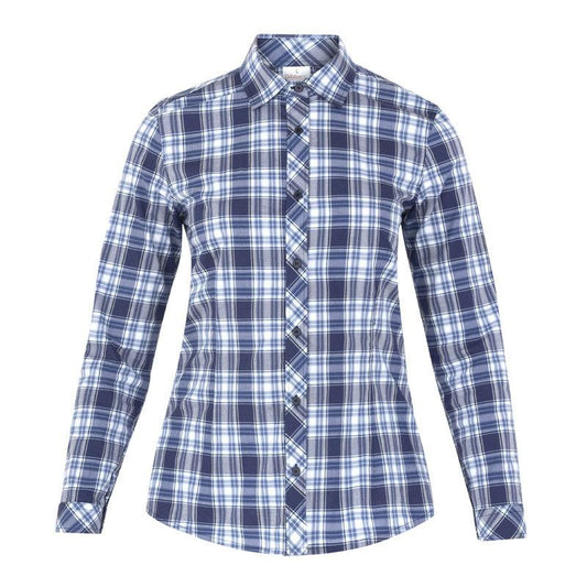 Camicia Lilly Scozzese Blu Camicia Donna Cameriere Agriturismo Baita