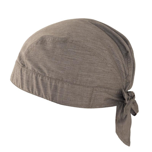 Bandana Marte Tortora Melange Copricapo Cuoco con Tergisudore