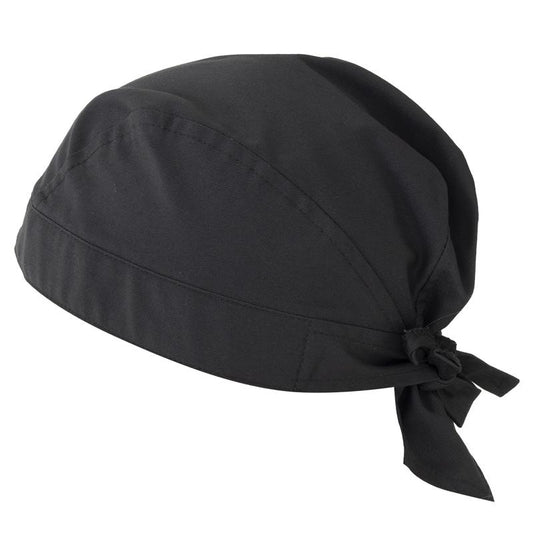 Bandana Marte Nero Copricapo Cuoco con Tergisudore