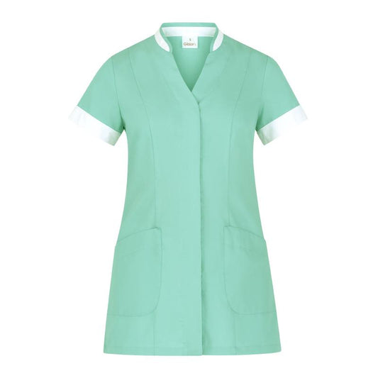 Casacca Aurelia Verde Acqua Casacca Donna Manica Corta Pulizie Albergo Asilo Mensa