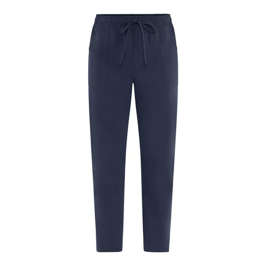 Pantalone Microfibra Alan Blu Pantalone Leggero No Stiro