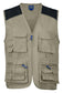 Gilet Multitasche Beige Gilet Pescatore Magazziniere Officina Muratore