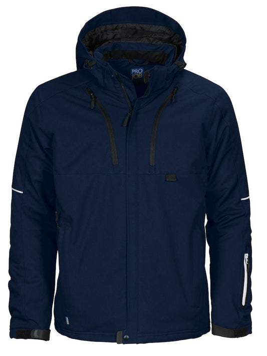 Giacca Softshell Imbottita Blu Taglia L Giubbino Impermeabile Traspirante Projob