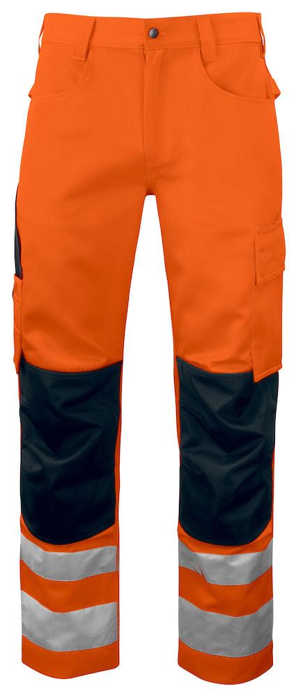 Pantaloni Alta Visibilità Arancio Pantaloni Cantiere Classe 2 con Rinforzi