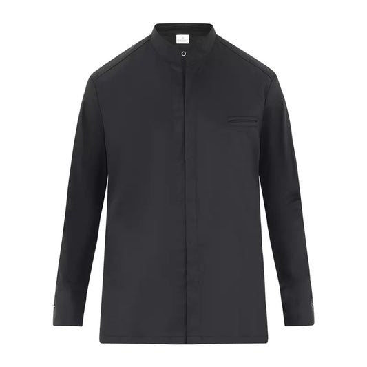 Giacca Ascanio Nero Giacca Cuoco No Stiro Traspirante