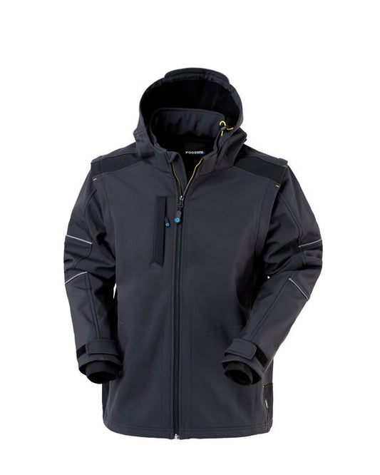 Giubbotto Ultraflex Antracite Giacca Softshell Maniche Staccabili