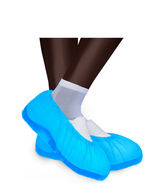Sovrascarpe Monouso Blu Confezione 100 Pezzi Copriscarpe Asilo Studio Medico Visitatore