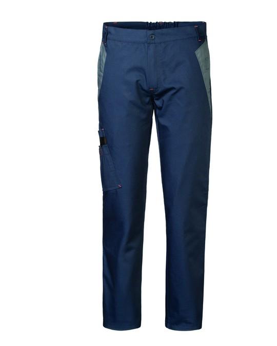 Pantalone Silverstone Blu/Grigio Pantalone da Lavoro con Tascone Meccanico Elettricista Magazziniere Officina Industria