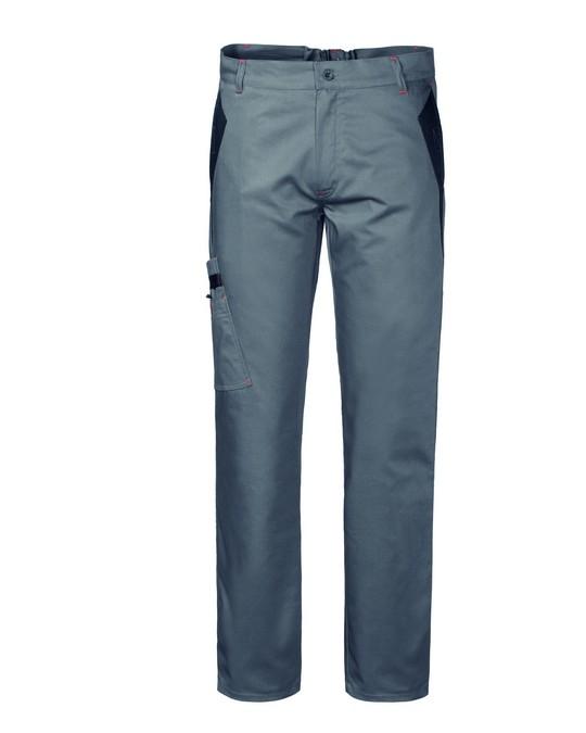 Pantalone Silverstone Grigio/Nero Pantalone da Lavoro con Tascone Meccanico Elettricista Magazziniere Officina Industria